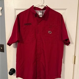 South Carolina Gamecocks Pro Edge Red Casual Button Down Shirt